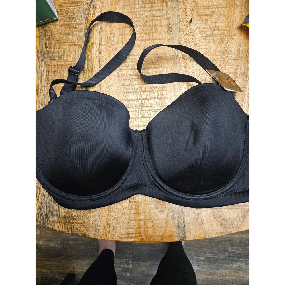 NWT Wacoal Red Carpet Strapless Underwire Bra Black 36D 854119